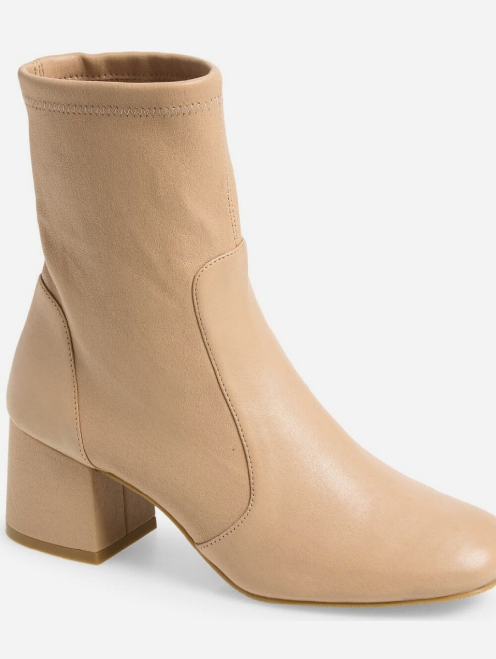 Stuart Weitzman Beige Sleek 60 Sock Heel Bootie MSRP $595